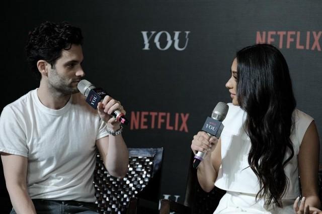 At the press event. Photo courtesy of Netflix