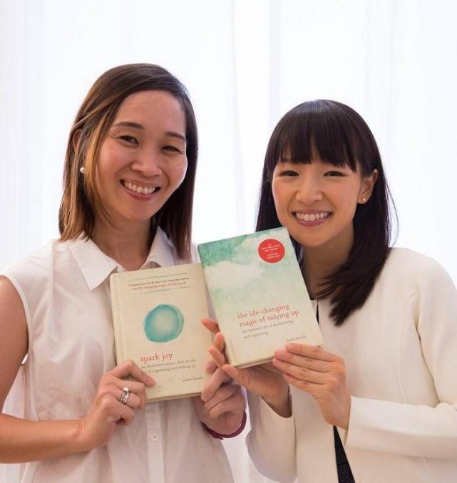 Christine Dychiao with Marie Kondo. Photo courtesy of Christine