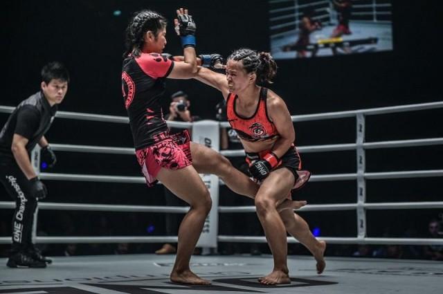 Iniong lands a right hand. Photo by ONE