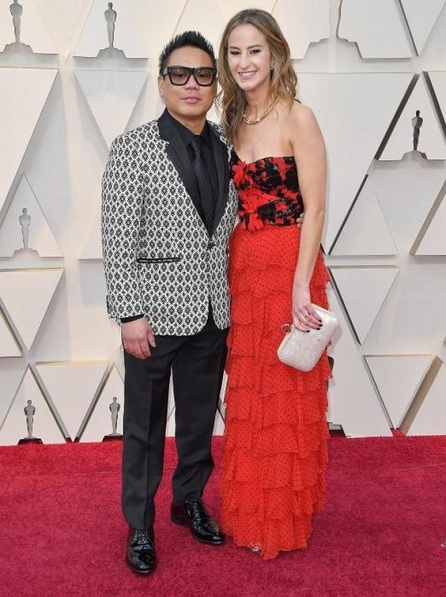 Matthew Libatique with girlfriend Mary Ellen Vales on Oscar night. Photo by Sthanlee B. Mirador