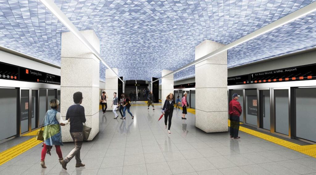 An artist's rendition of the proposed Metro Manila Subway funded by official development assistance from Japan. The image was released by the Department of Transportation on Thursday, Feb.21, 2019. DOTr