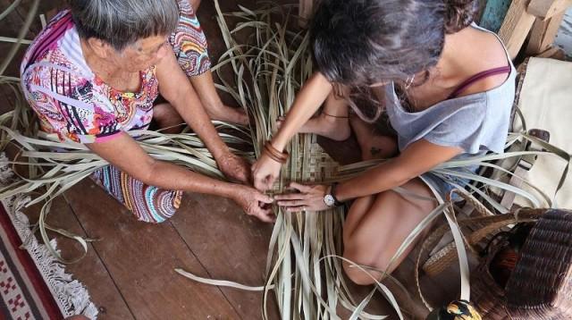 Learning about the banig-weaving culture of Siargao