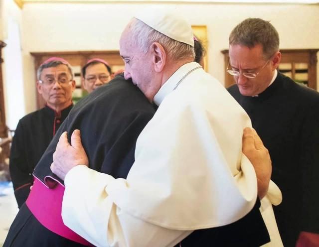 Caloocan Bishop Pablo David said he received confirmation of his pastoral ministry from Pope Francis during his ad limina visit at the Vatican City in Italy. PHOTO FROM PABLO VIRGILIO DAVID Facebook post