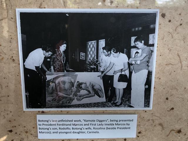 Photo currently on display at the studio of national artist Carlos â€œBotongâ€ Francisco in his hometown Angono, Rizal
