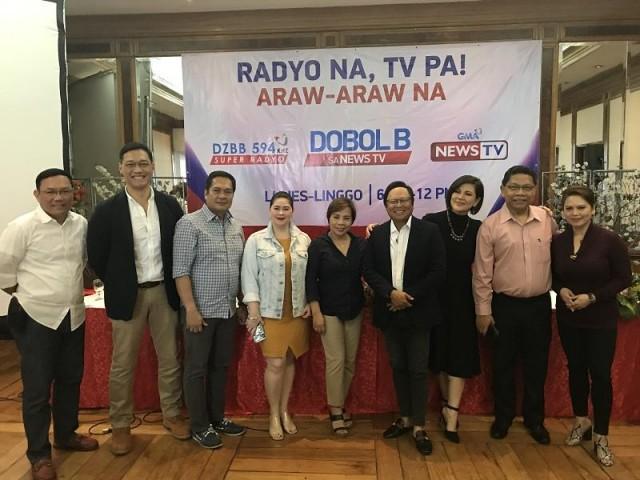 Anchors of Dobol B sa News TV. Photo: Jessica Bartolome/GMA News