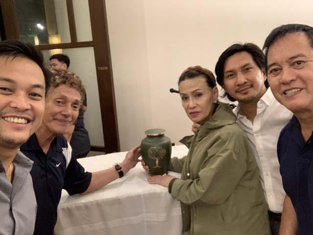 L to R: Rep. Romero, his mom Lilibeth Romero, Eddie Garcia's son Erwin, and Rep. Romero's brother Mikee. Photo courtesy of Rep. Romero