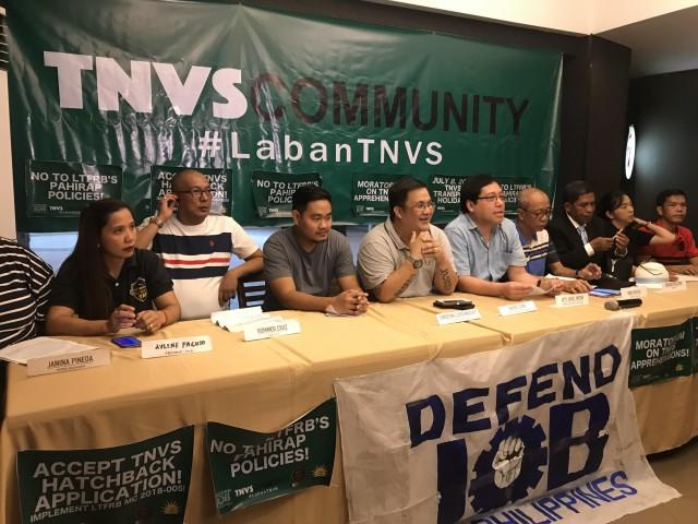 Members of a TNVS group threaten to file charges against the LTFRB for banning hatchbacks. Joviland Rita