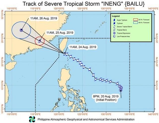 Signal No. 2 In Batanes Still Up As Ineng Spotted Off South Taiwan