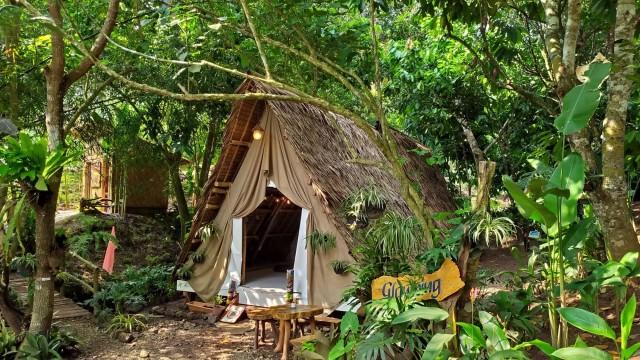 Be one with nature on this glamping site.