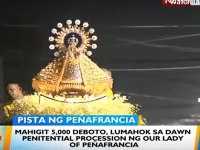 Thousands Join Peñafrancia Dawn Procession In Naga City 