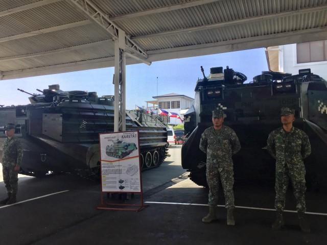 Above and below: The Philippine Navy's new amphibious attack vehicles can be seen at the Navy headquarters in Manila on September 23, 2019. Photos: Anna Felicia Bajo