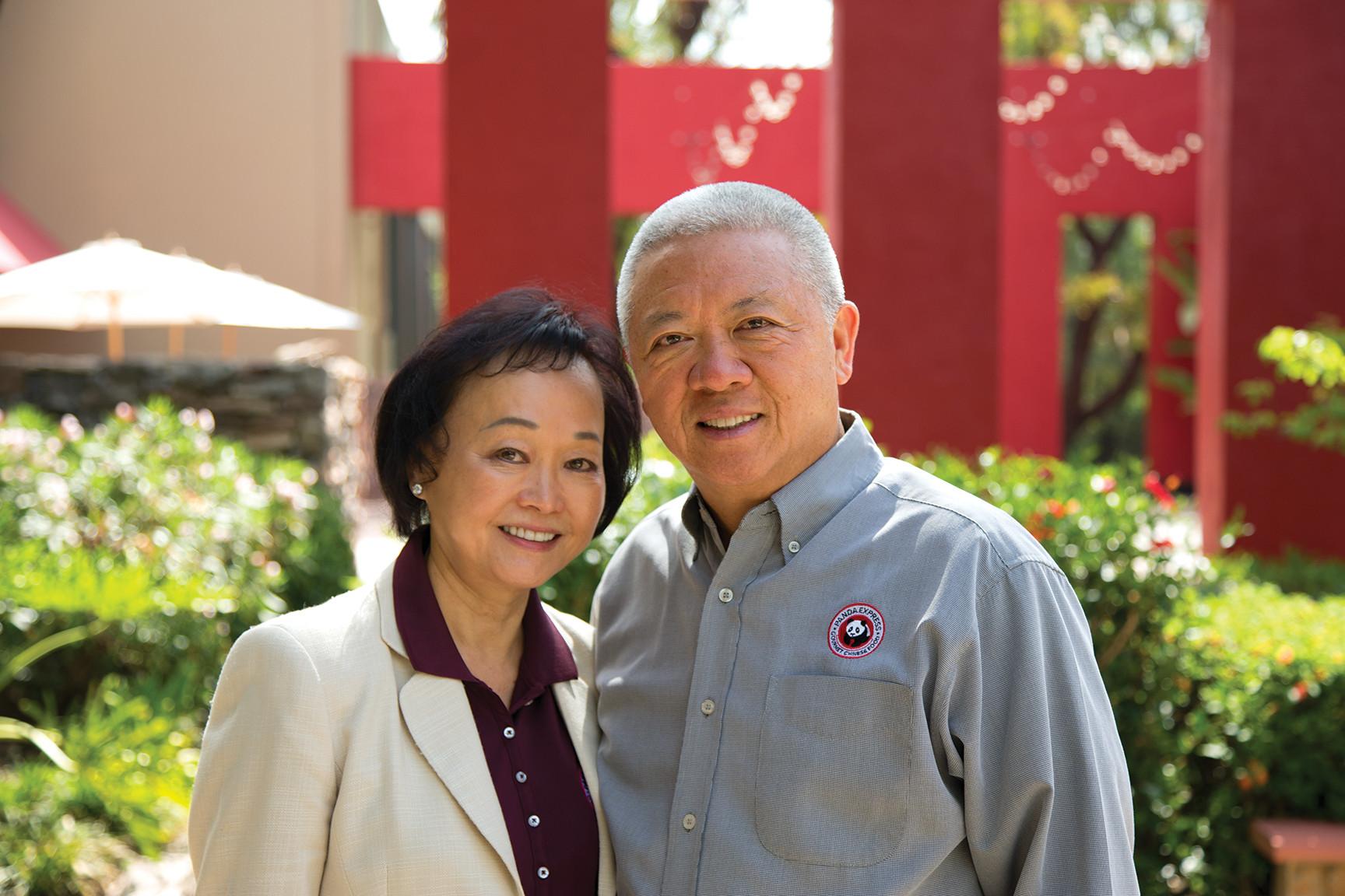 Panda Express cofounders and co-CEO Andrew and Peggy Cherng. Panda Express US