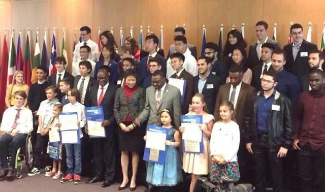 Helene Margaret Bariso Elias was accompanied by her parents at the ceremony held in Montreal during the ICAO Innovation Fair on 22 September 2019. OTTAWA PHILIPPINE EMBASSY