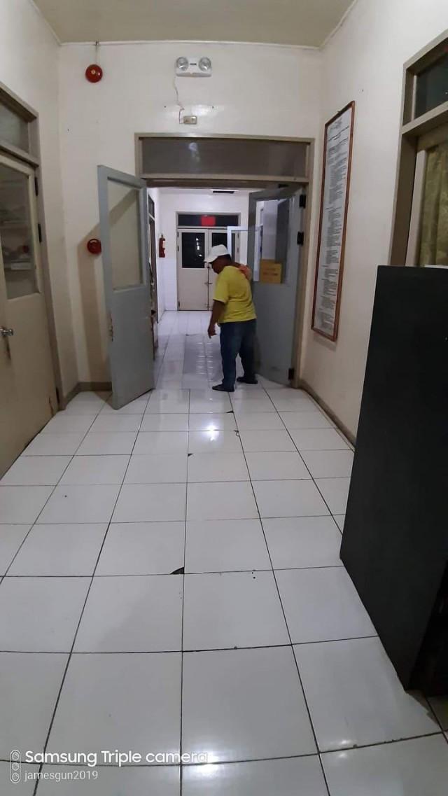 M'lang District Hospital is still safe after an evaluation conducted by the municipal government following a strong earthquake that hit Mindanao on Wednesday night. PHOTO FROM Engr. James G. Gundaya