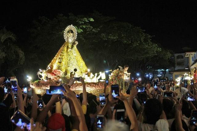 The annual event is one of the Philippines' largest Marian processions, and is named after the Battle of La Naval which, it is said, the Virgin Mary interceded to give the victory to Filipinos. DANNY PATA