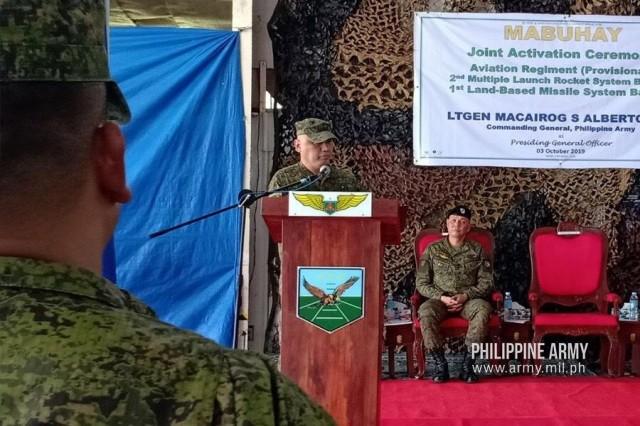 Lieutenant General Macaraig S. Alberto leads the on October 3, 2019. Photos: Philippine Army