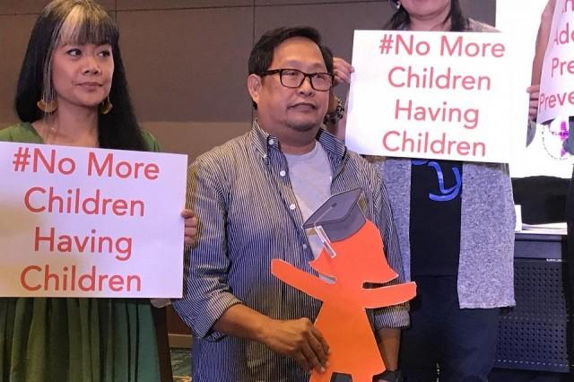 Philippine Legislators&acirc; Committee on Population and Development (PLCPD) Executive Director Rom Dongeto at the "No to Children Having Children" media briefing on October 23, 2019. Photo: Joviland Rita