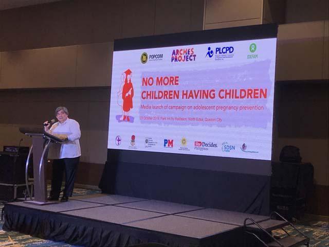 Commission on Population and Development (POPCOM) executive director Juan Antonio Perez III. Photo by Joviland Rita