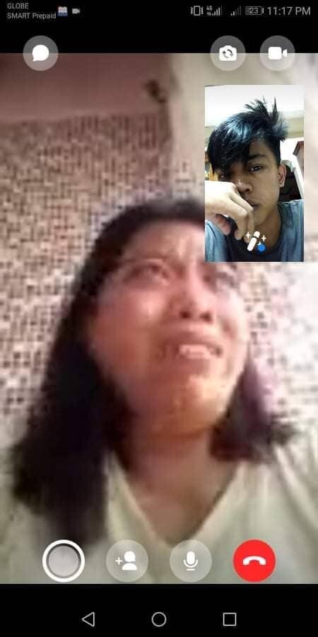 Jean's video call with her son Rojan