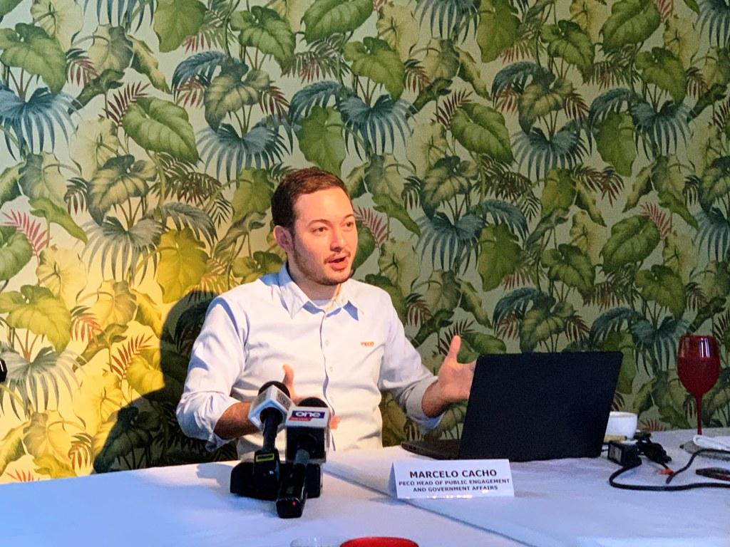Panay Electric Co. Public Engagement and Government Affairs head Marcelo Cacho briefs reporters on Wednesday, October 23, 2019 on the company’s capital expenditures and investment in electricity distribution innovations. Ted Cordero