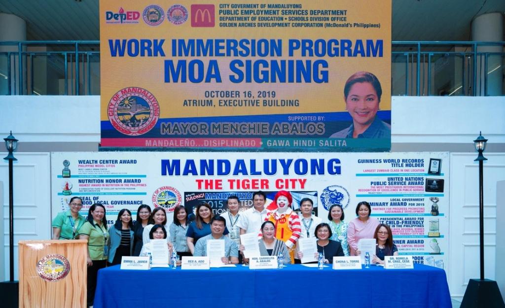 Mcdonald S To Train Senior High Students From Makati Mandaluyong