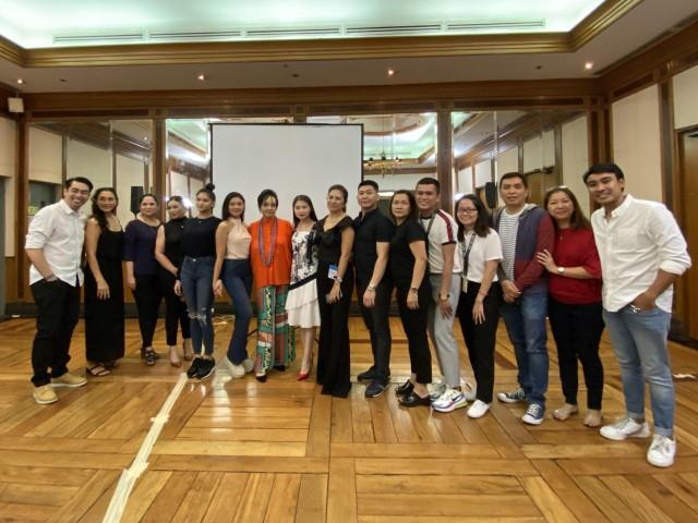 The cast of 'Anak ni Waray vs. Anak ni Biday' strike a pose after a story conference held on Tuesday. PHOTO BY MA. ANGELICA GARCIA