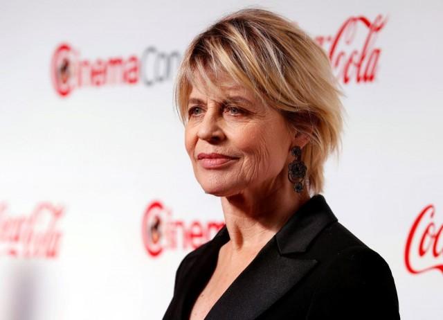 Actress Linda Hamilton poses during the CinemaCon Big Screen Achievement Awards ceremony at Caesars Palace in Las Vegas, Nevada, U.S. April 4, 2019. REUTERS/Steve Marcus/File Photo