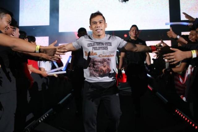 Strawweight MMA fighter Robin Catalan won by knockout against Olympic wrestler Gustavo Balart. PHOTO BY ONE CHAMPIONSHIP
