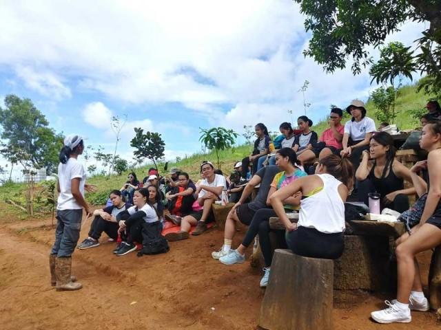 During October 19's treeplanting event. Photo courtesy of Taya Pinas
