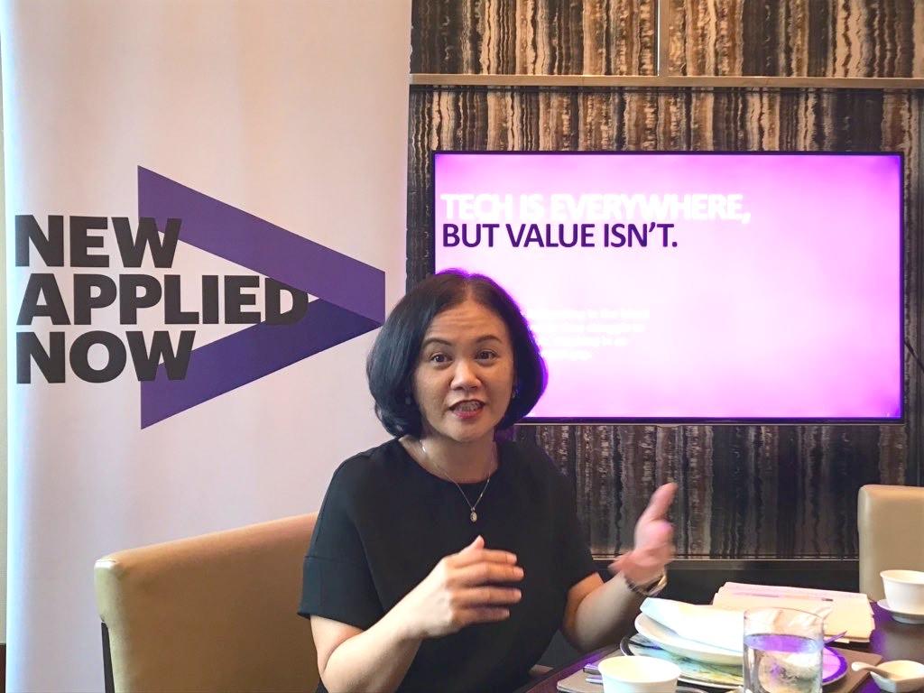 Ambe Tierro, Accentureâ€™s Advanced Technology Centers in the Philippines lead and global AI capability lead. Jon Viktor Cabuenas, GMA News