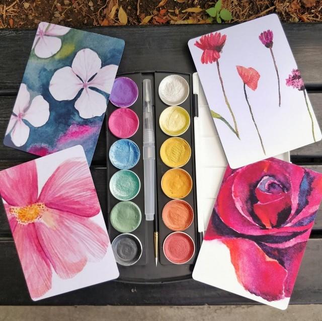 Fairy Tale Park Studio's pearlescent watercolor kit