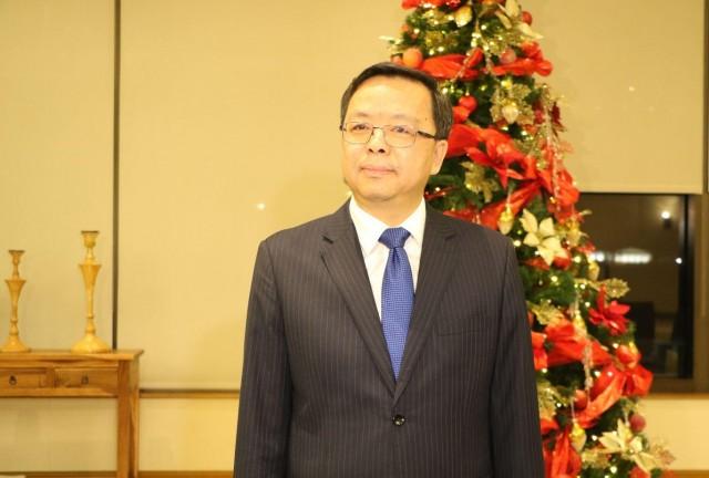 New Chinese Ambassador to the Philippines Huang Xilian arrives at the Ninoy Aquino International Airport on December 2, 2019. PHOTO FROM THE CHINESE EMBASSY