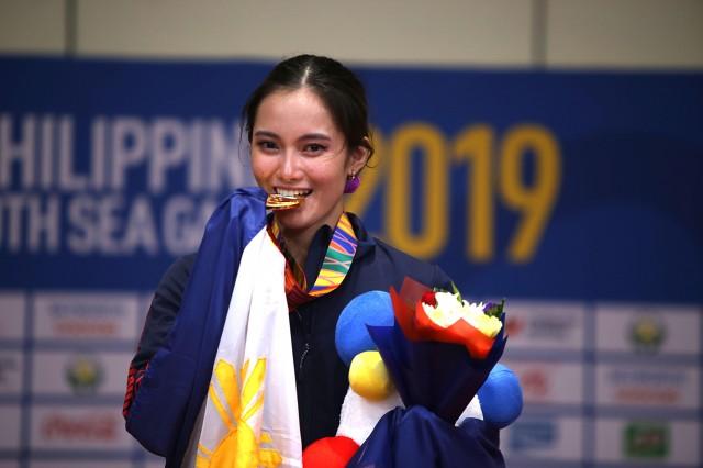 Agatha Wong won the gold medal in SEA Games wushu. Danny Pata