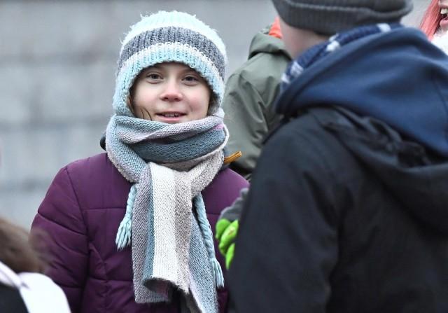 Swedish environmental activist Greta Thunberg celebrates her 17th birthday by attending the weekly "Fridays For Future" climate strike outside the Swedish parliament Riksdagen in Stockholm, Sweden January 3, 2020. TT News Agency/Claudio Bresciani/via REUTERS