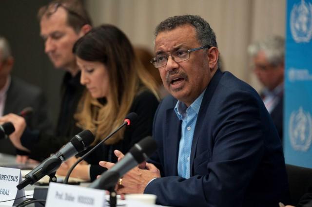 Director-General of WHO Dr Tedros Adhanom Ghebreyesus speaks during a news conference following the second meeting of the International Health Regulations (IHR) Emergency Committee for Pneumonia due to the Novel Coronavirus 2019-nCoV in Geneva, Switzerland January 23, 2020. Christopher Black/WHO/Handout via REUTERS