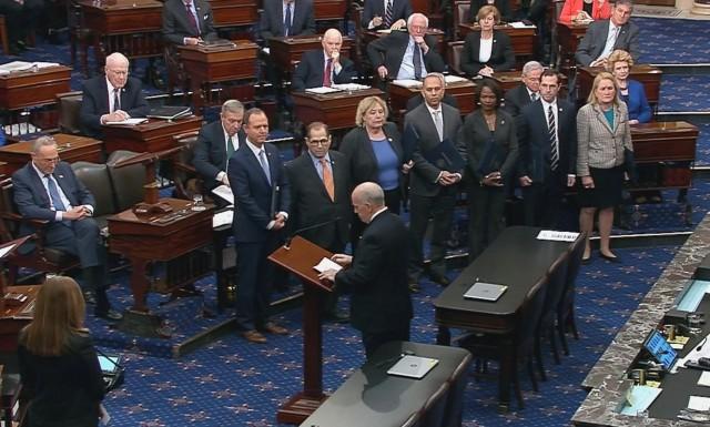 Trump Impeachment Trial Opens White House Faulted On Ukraine Aid