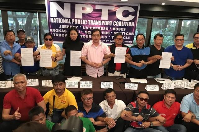 The National Public Transport Coalition was launched in Quezon City on Wednesday, January 29, 2020. Joviland Rita