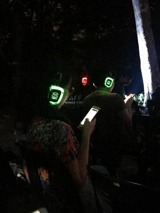 Also known as a silent rave, festival goers groove to their choice of music on wireless headphones