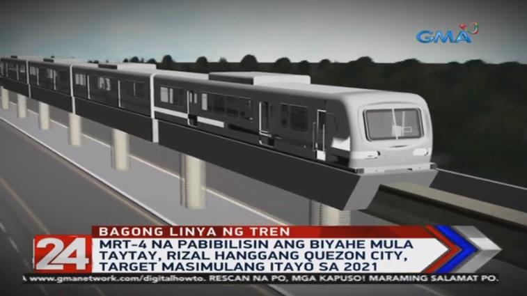 MRT 4 Seen To Cut Taytay QC Travel Time To Less Than An Hour GMA