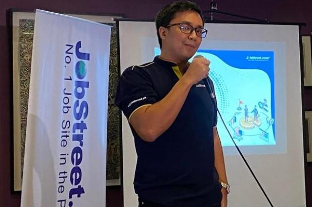 Ryan Tordesillas, senior sales manager at Jobstreet Philippines, discusses results of the Laws of Attraction Survey. Photo: Jon Viktor Cabuenas