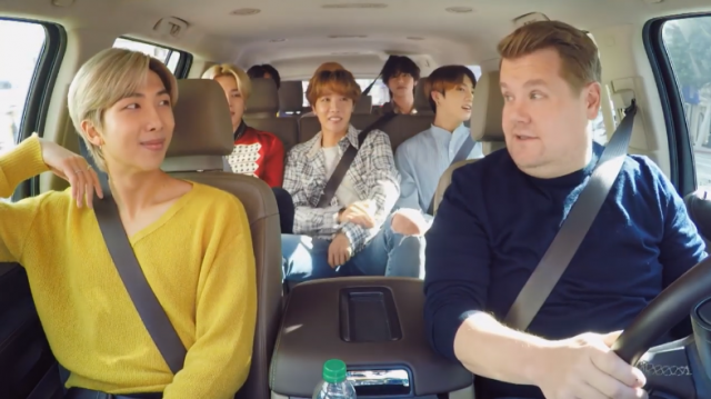 Bts Joins James Corden In Carpool Karaoke