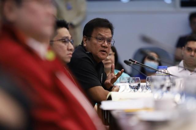 Fidel Mendoza, former staff assistant of Former Immigration Port Operations Division (POD) chief Marc Red MariÃ±as, denies knowledge of the â€œpastillasâ€ system during a hearing at the Senate on Monday, March 2, 2020. Joseph Vidal/Senate PRIB