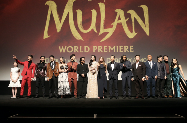 The cast of Disney's Mulan. Photo courtesy of Janet Susan R. Nepales/HFPA