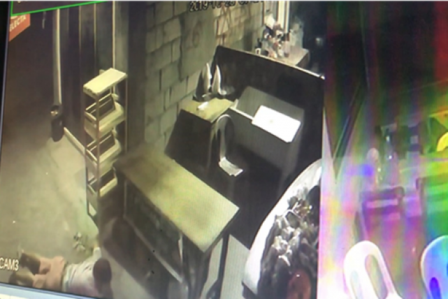 Kuha ng CCTV sa pamamasalang sa isang forest ranger.