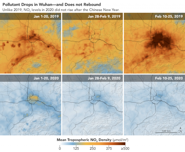NASA images show fall in China pollution over virus ...
