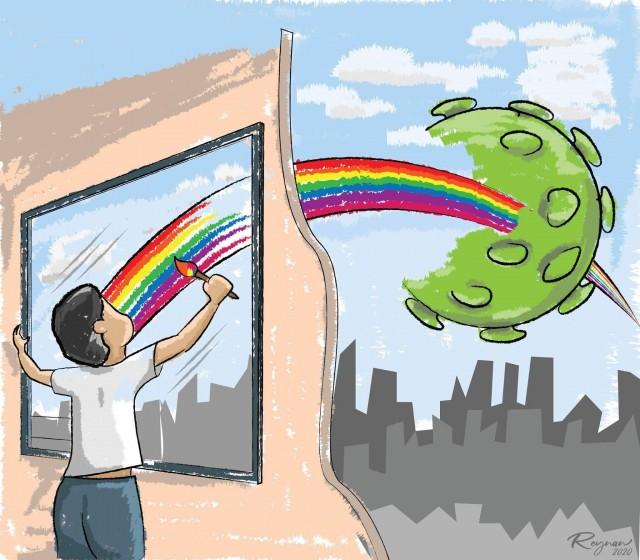 There is hope that the COVID-19 pandemic will end soon. Sketch by Reynan Villena 