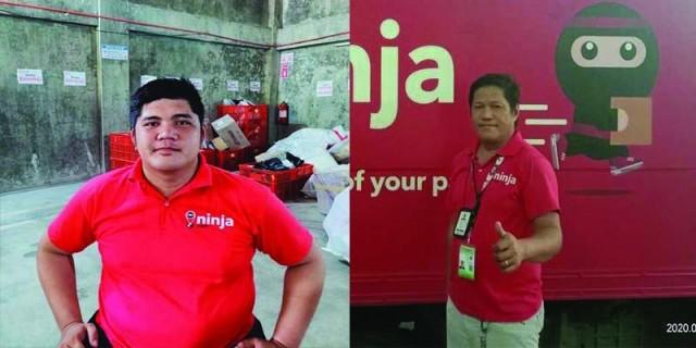 Ronnel Legaspi (left) and Rodrigo Cayabyab (right) are Ninja Van drivers who sacrifice their own safety to deliver supplies amid the threat of COVID-19.