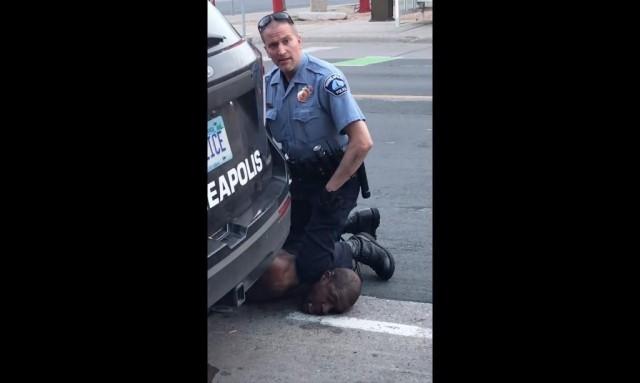 This still image taken from a May 25, 2020, video courtesy of Darnella Frazier via Facebook, shows a Minneapolis, Minnesota, police officer arresting George Floyd. "The four Minneapolis police officers involved in Floyd's death have been fired," Minneapolis Mayor, Jacob Frey, said on Twitter on May 26, saying "it was the right decision. Witnesses say Floyd repeatedly tell the officers, â€œI cannot breathe!â€ after being pinned to the ground by an officer with his knee on Floyd's neck. Darnella Frazier / Facebook/Darnella Frazier / AFP