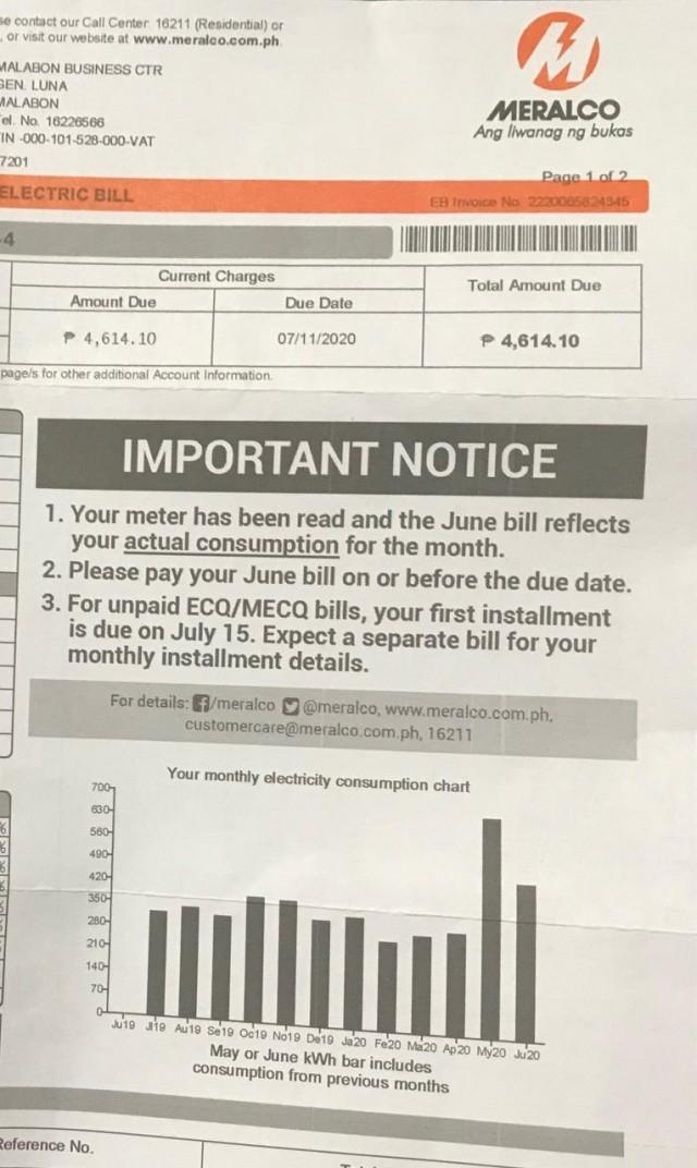 Meralco: Customers May Refund Fully-paid Bills Consumed During Lockdown ...