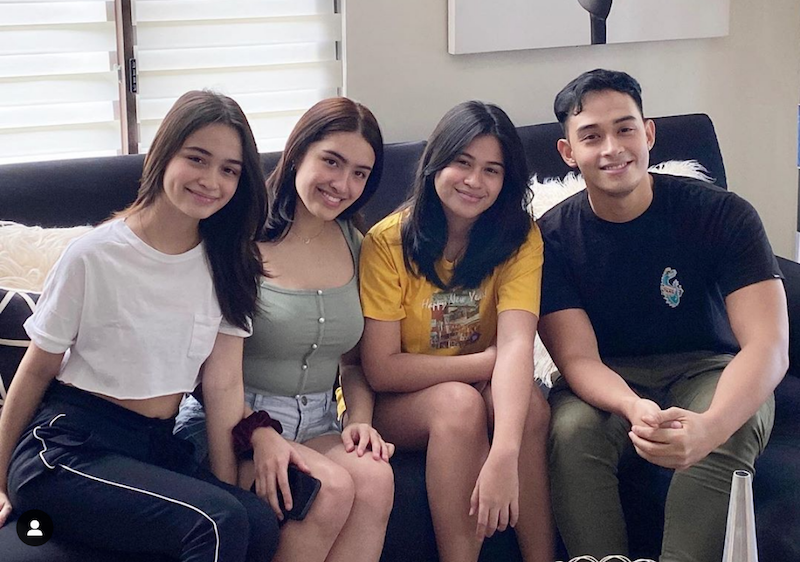 Sunshine Cruz s daughters spend time with their Kuya Diego Loyzaga